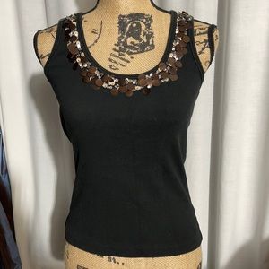 Christina Rotelli medium black tank top